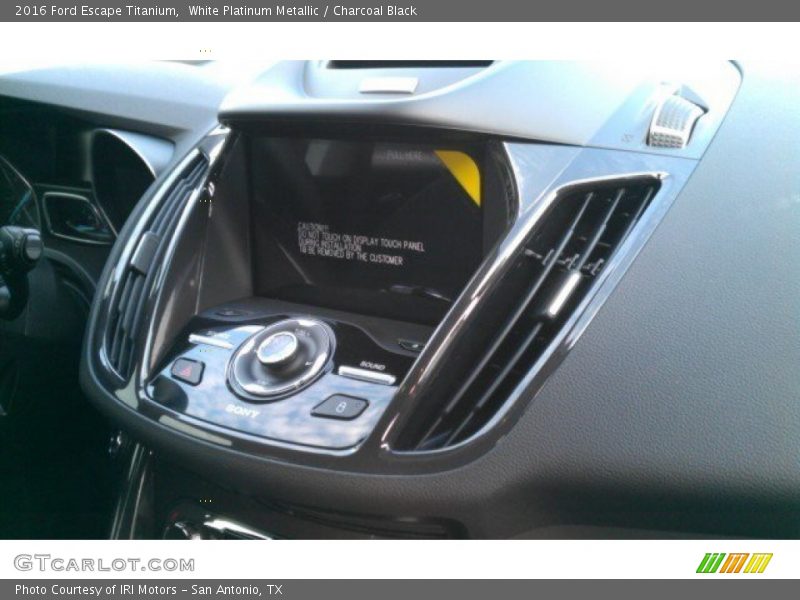White Platinum Metallic / Charcoal Black 2016 Ford Escape Titanium
