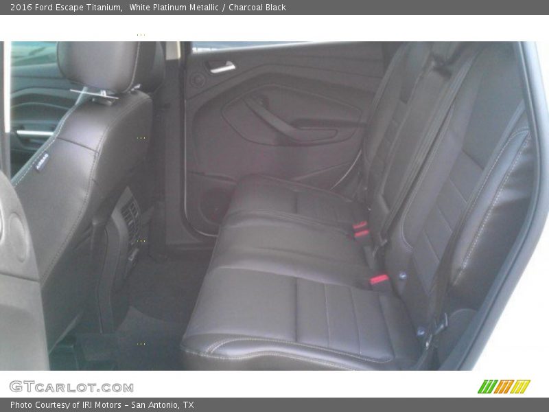 White Platinum Metallic / Charcoal Black 2016 Ford Escape Titanium