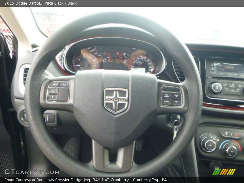 Pitch Black / Black 2015 Dodge Dart SE