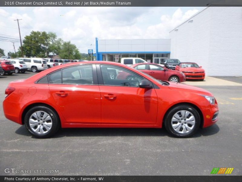Red Hot / Jet Black/Medium Titanium 2016 Chevrolet Cruze Limited LS