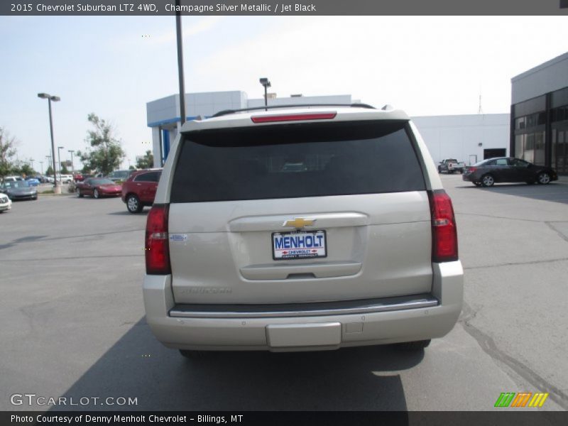 Champagne Silver Metallic / Jet Black 2015 Chevrolet Suburban LTZ 4WD