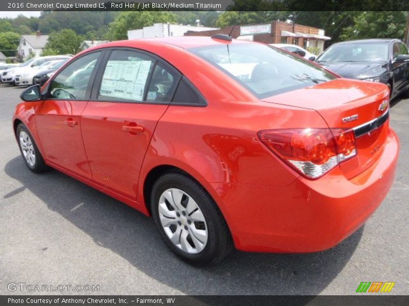 Red Hot / Jet Black/Medium Titanium 2016 Chevrolet Cruze Limited LS