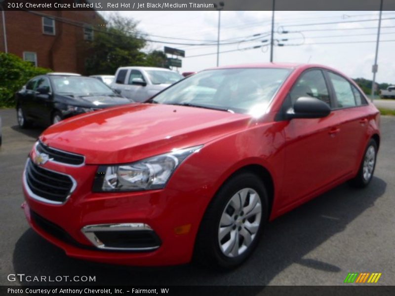 Red Hot / Jet Black/Medium Titanium 2016 Chevrolet Cruze Limited LS