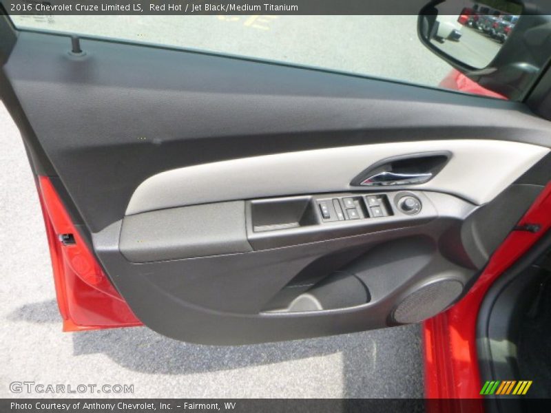 Red Hot / Jet Black/Medium Titanium 2016 Chevrolet Cruze Limited LS