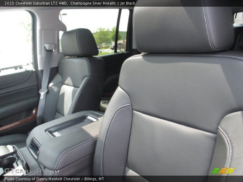 Champagne Silver Metallic / Jet Black 2015 Chevrolet Suburban LTZ 4WD
