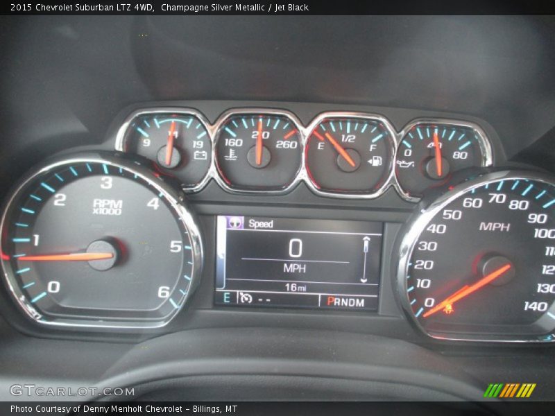Champagne Silver Metallic / Jet Black 2015 Chevrolet Suburban LTZ 4WD