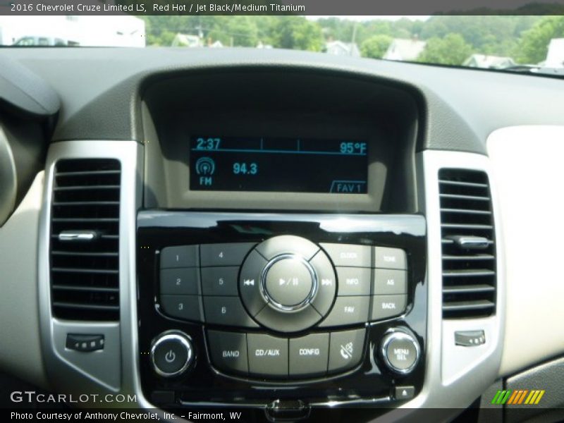 Red Hot / Jet Black/Medium Titanium 2016 Chevrolet Cruze Limited LS