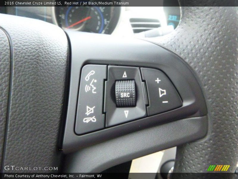 Red Hot / Jet Black/Medium Titanium 2016 Chevrolet Cruze Limited LS