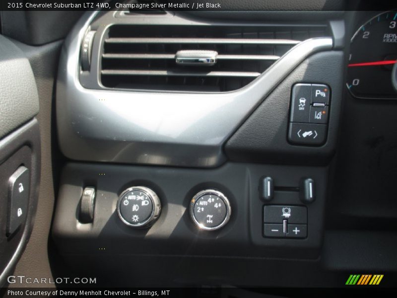 Champagne Silver Metallic / Jet Black 2015 Chevrolet Suburban LTZ 4WD