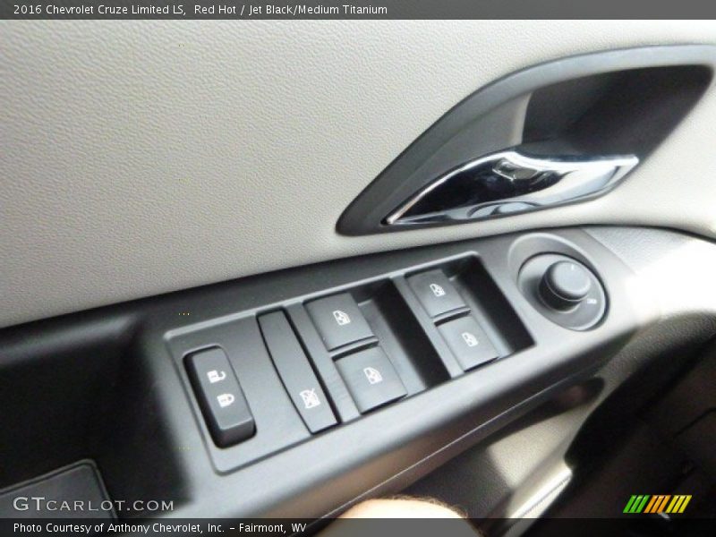 Red Hot / Jet Black/Medium Titanium 2016 Chevrolet Cruze Limited LS