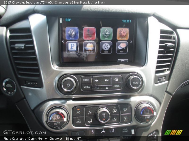 Champagne Silver Metallic / Jet Black 2015 Chevrolet Suburban LTZ 4WD