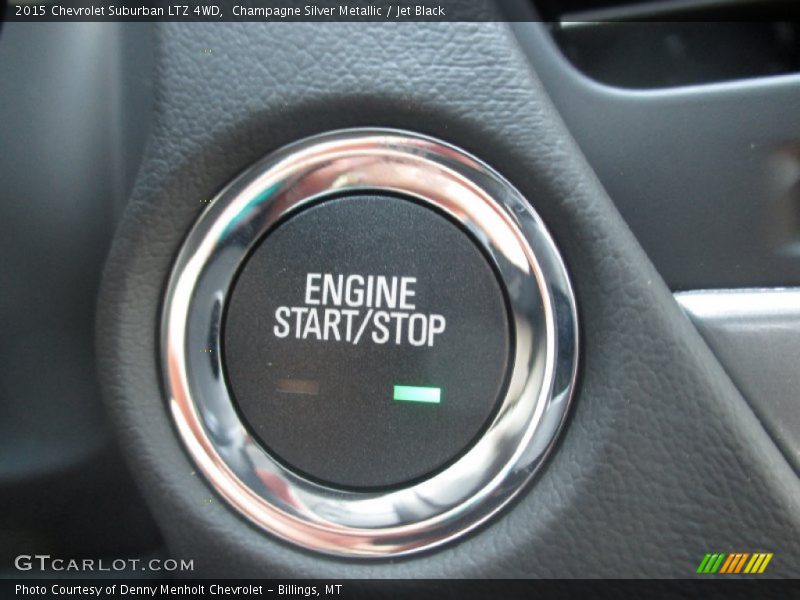 Champagne Silver Metallic / Jet Black 2015 Chevrolet Suburban LTZ 4WD