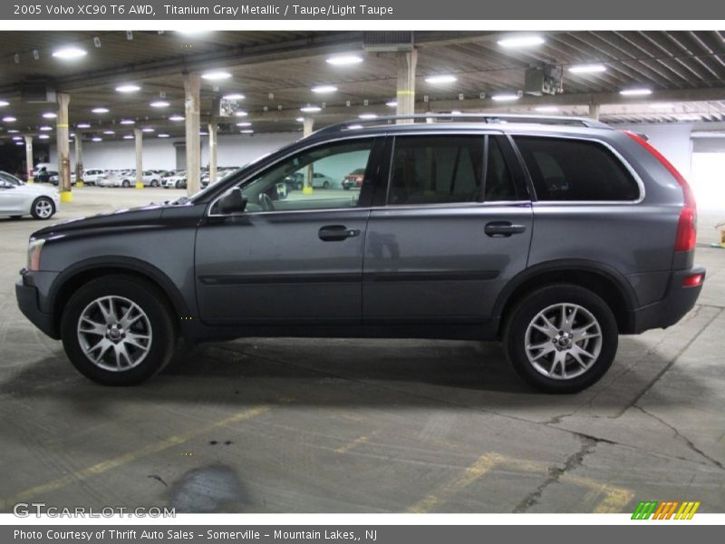 Titanium Gray Metallic / Taupe/Light Taupe 2005 Volvo XC90 T6 AWD