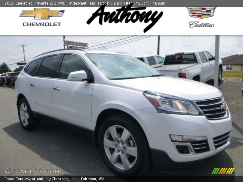 Iridescent Pearl Tricoat / Dark Titanium/Light Titanium 2016 Chevrolet Traverse LTZ AWD