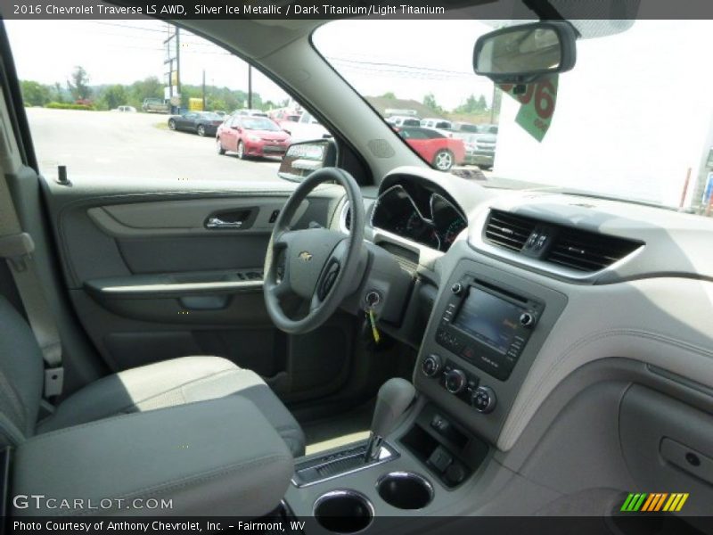 Silver Ice Metallic / Dark Titanium/Light Titanium 2016 Chevrolet Traverse LS AWD