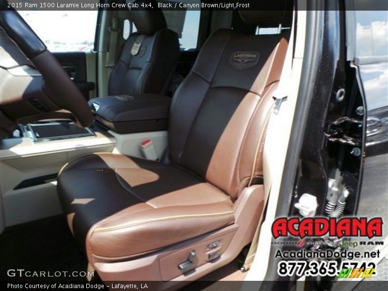 Black / Canyon Brown/Light Frost 2015 Ram 1500 Laramie Long Horn Crew Cab 4x4