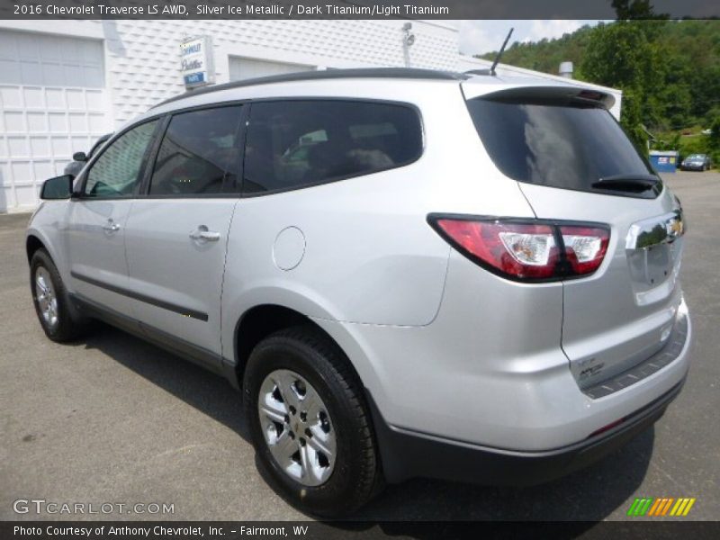 Silver Ice Metallic / Dark Titanium/Light Titanium 2016 Chevrolet Traverse LS AWD