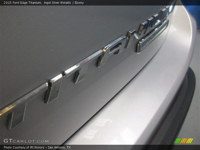 Ingot Silver Metallic / Ebony 2015 Ford Edge Titanium
