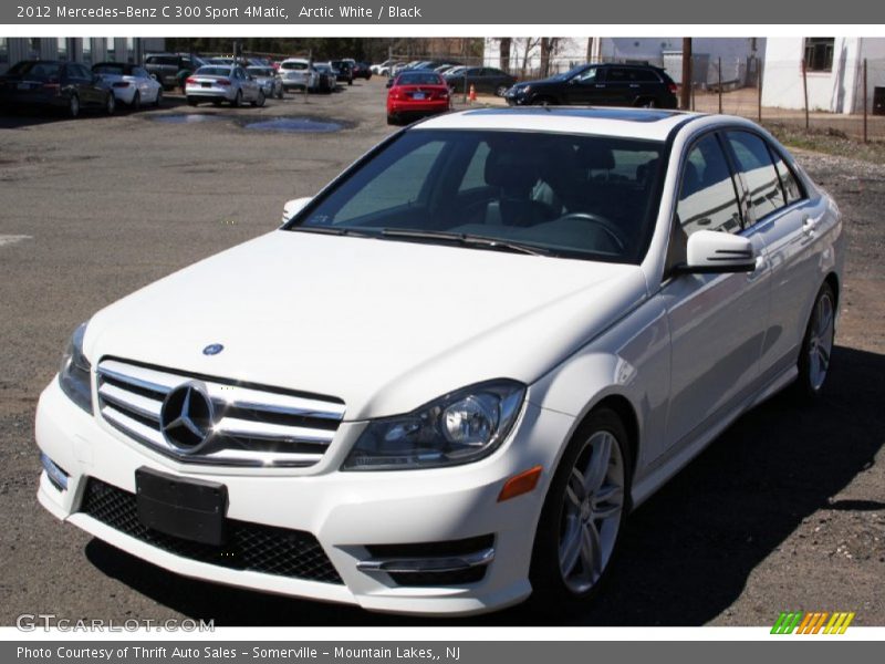 Arctic White / Black 2012 Mercedes-Benz C 300 Sport 4Matic