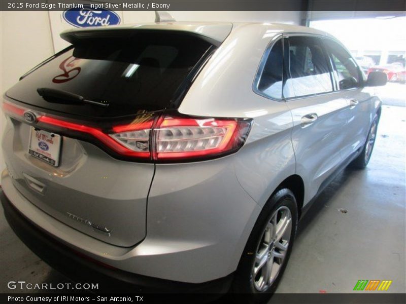Ingot Silver Metallic / Ebony 2015 Ford Edge Titanium