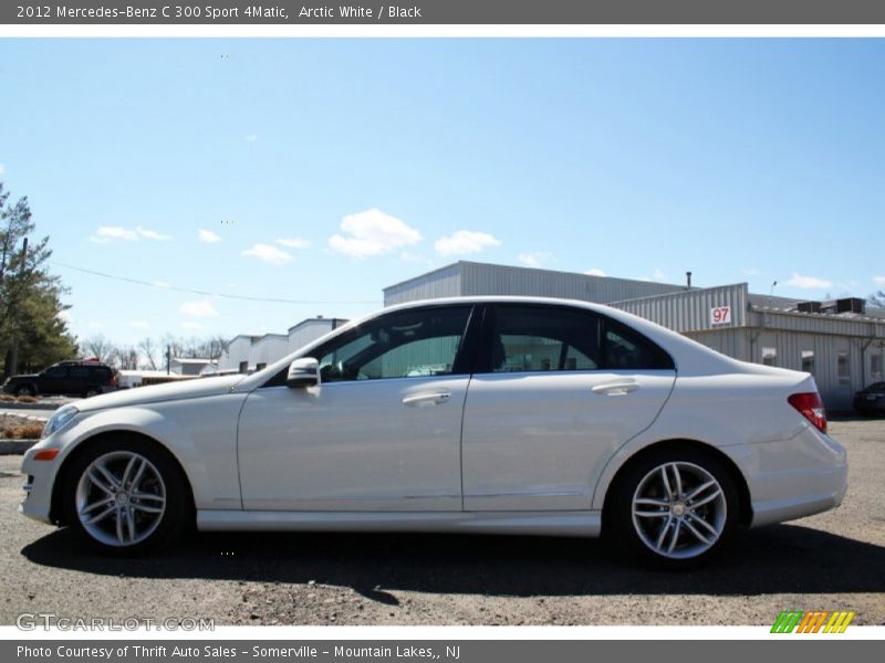Arctic White / Black 2012 Mercedes-Benz C 300 Sport 4Matic