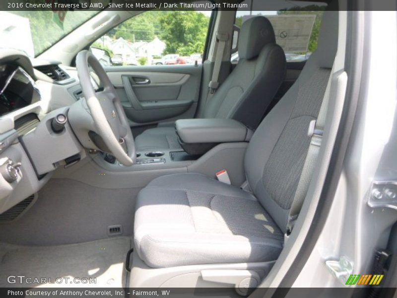 Silver Ice Metallic / Dark Titanium/Light Titanium 2016 Chevrolet Traverse LS AWD