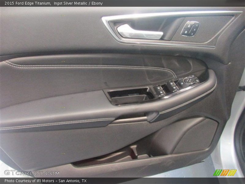 Ingot Silver Metallic / Ebony 2015 Ford Edge Titanium