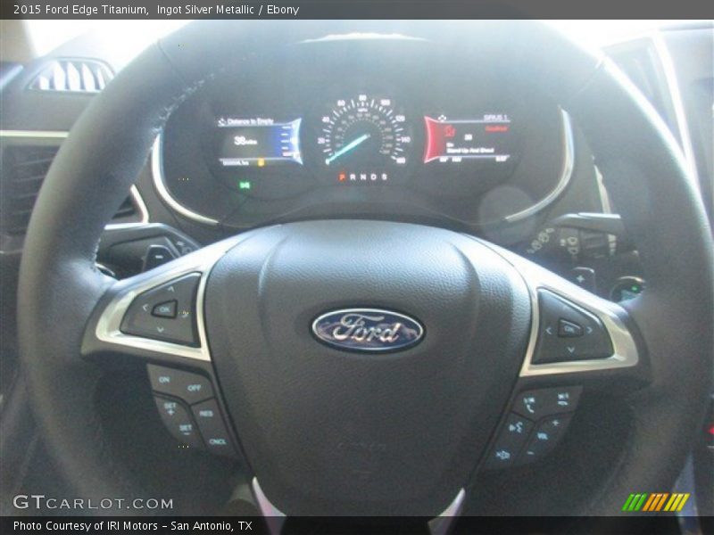 Ingot Silver Metallic / Ebony 2015 Ford Edge Titanium