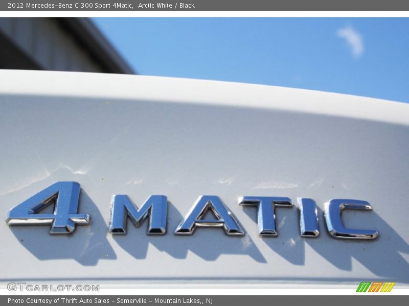 Arctic White / Black 2012 Mercedes-Benz C 300 Sport 4Matic