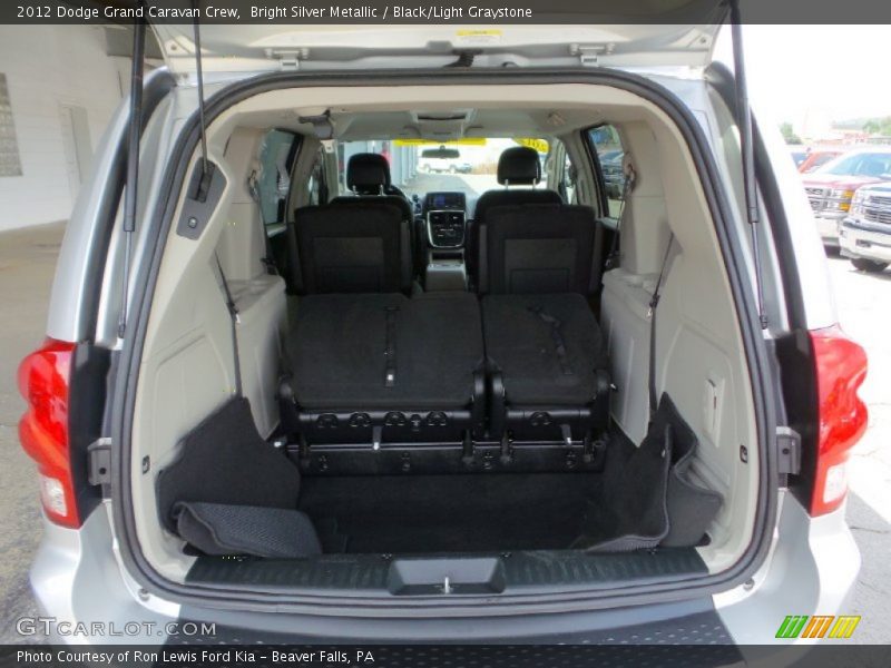 Bright Silver Metallic / Black/Light Graystone 2012 Dodge Grand Caravan Crew