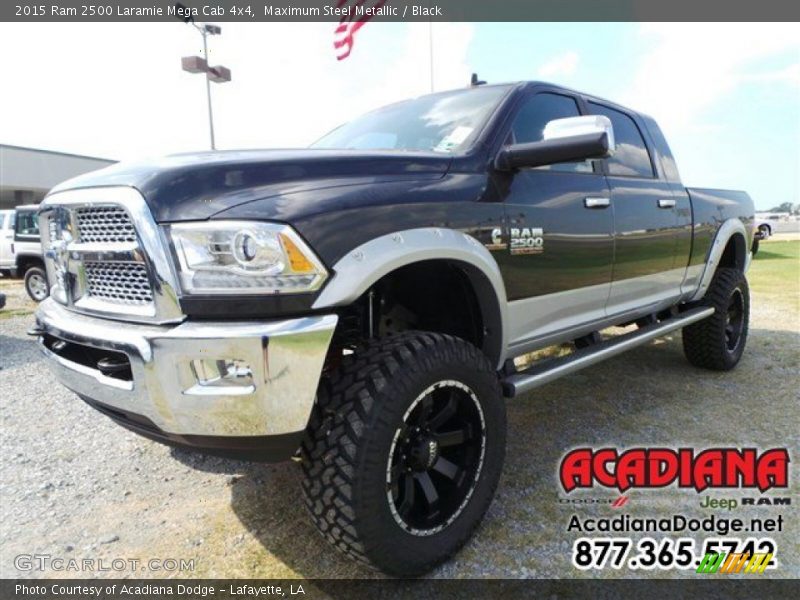 Maximum Steel Metallic / Black 2015 Ram 2500 Laramie Mega Cab 4x4