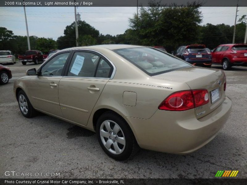 Light Almond Beige / Beige 2008 Kia Optima LX