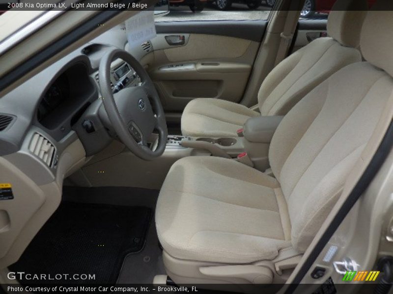 Light Almond Beige / Beige 2008 Kia Optima LX