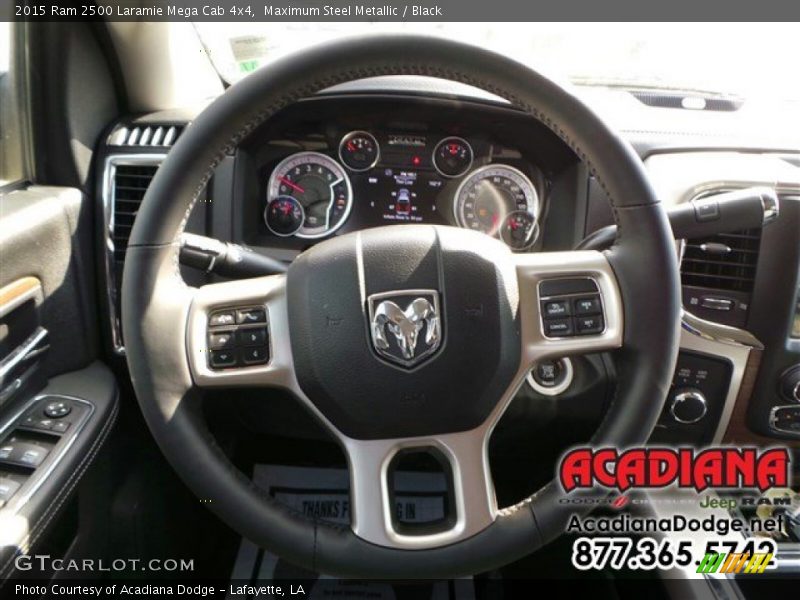 Maximum Steel Metallic / Black 2015 Ram 2500 Laramie Mega Cab 4x4