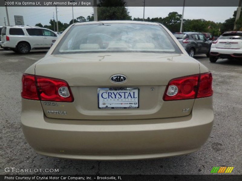 Light Almond Beige / Beige 2008 Kia Optima LX