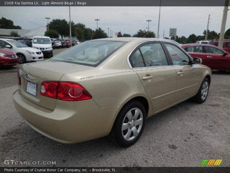 Light Almond Beige / Beige 2008 Kia Optima LX