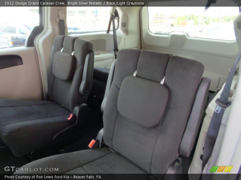 Bright Silver Metallic / Black/Light Graystone 2012 Dodge Grand Caravan Crew