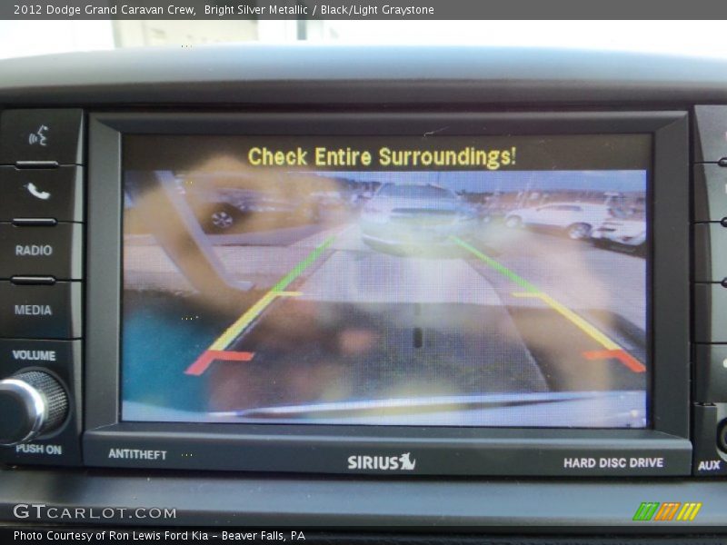 Bright Silver Metallic / Black/Light Graystone 2012 Dodge Grand Caravan Crew