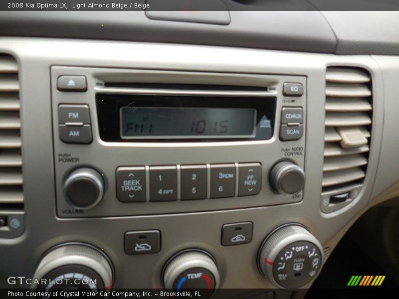 Light Almond Beige / Beige 2008 Kia Optima LX