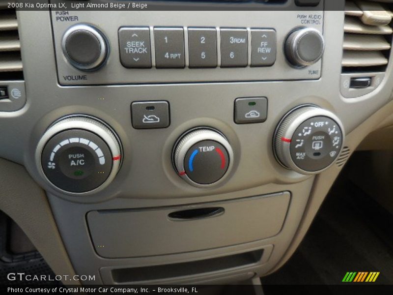 Light Almond Beige / Beige 2008 Kia Optima LX