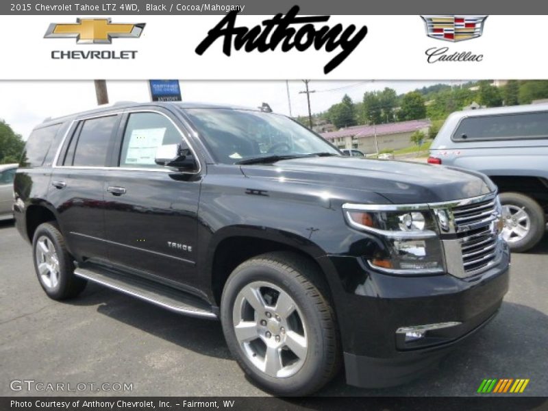 Black / Cocoa/Mahogany 2015 Chevrolet Tahoe LTZ 4WD