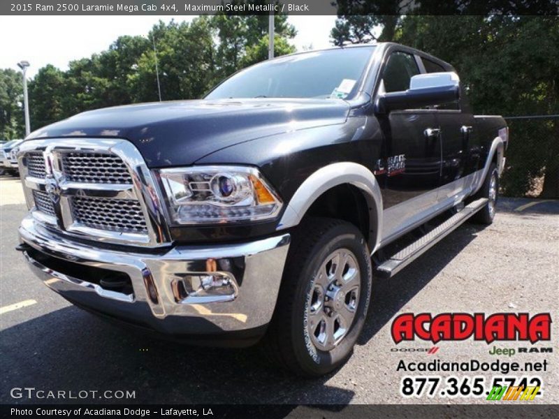 Maximum Steel Metallic / Black 2015 Ram 2500 Laramie Mega Cab 4x4