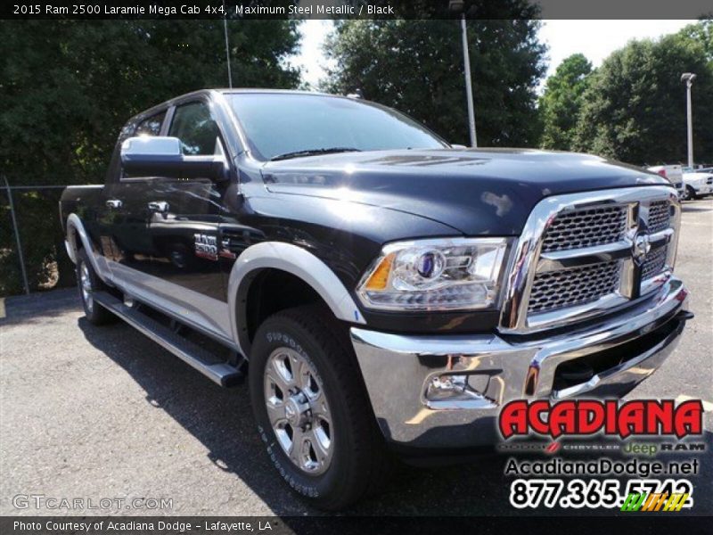 Maximum Steel Metallic / Black 2015 Ram 2500 Laramie Mega Cab 4x4