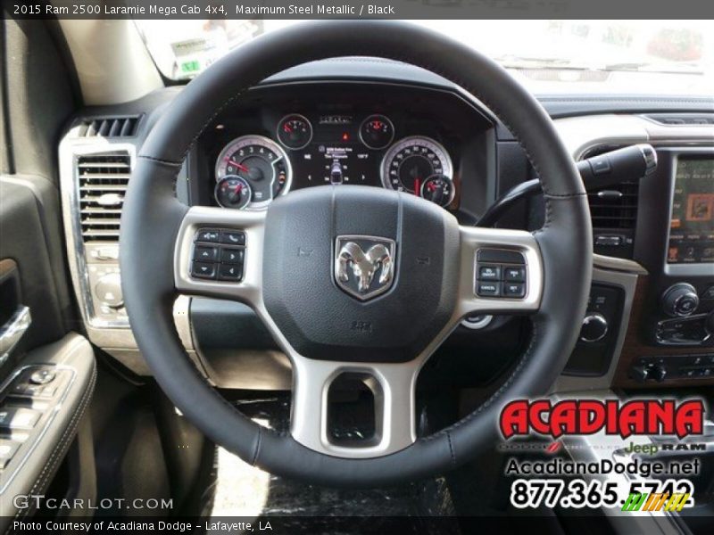 Maximum Steel Metallic / Black 2015 Ram 2500 Laramie Mega Cab 4x4
