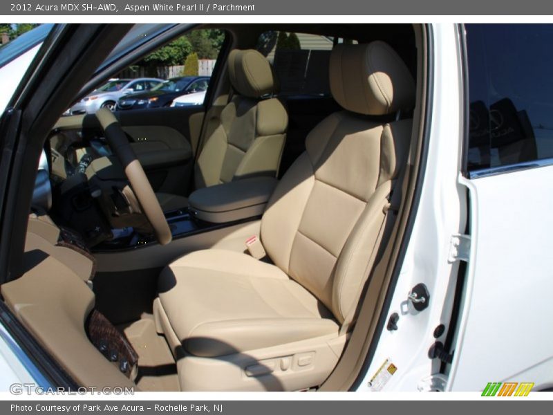 Aspen White Pearl II / Parchment 2012 Acura MDX SH-AWD