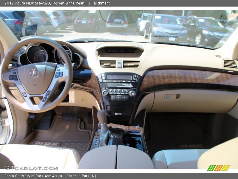 Aspen White Pearl II / Parchment 2012 Acura MDX SH-AWD