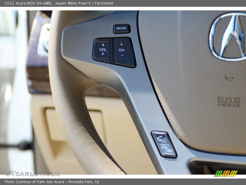 Aspen White Pearl II / Parchment 2012 Acura MDX SH-AWD