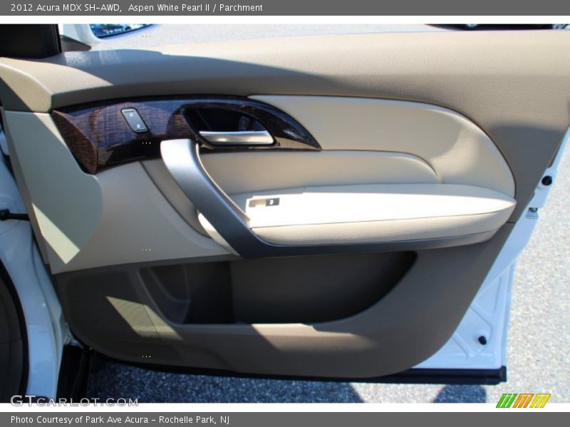 Aspen White Pearl II / Parchment 2012 Acura MDX SH-AWD