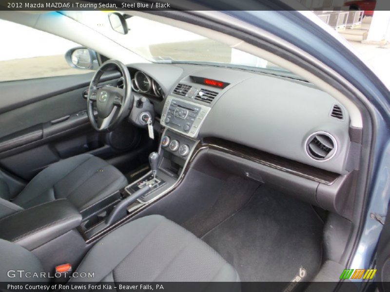 Steel Blue / Black 2012 Mazda MAZDA6 i Touring Sedan
