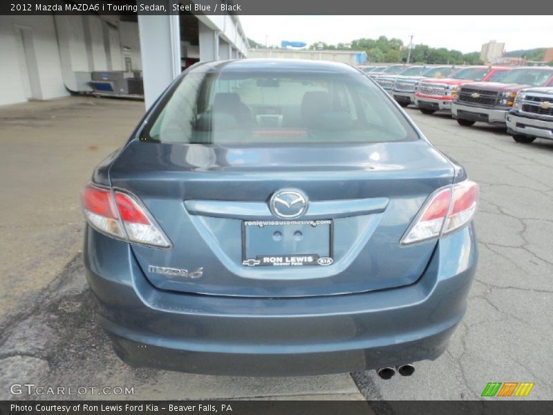 Steel Blue / Black 2012 Mazda MAZDA6 i Touring Sedan